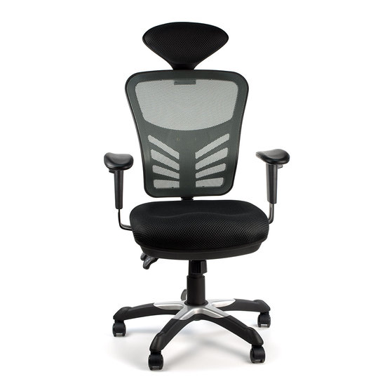 Fotel obrotowy Durrafy czarny ergonomiczne krzesło biurowe (D01